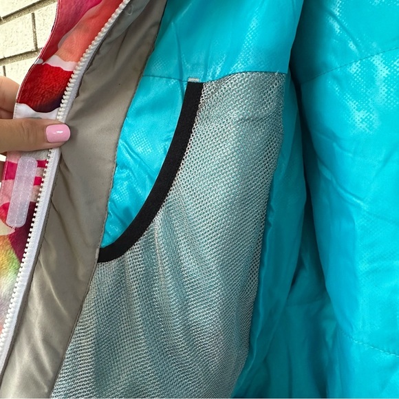 GSOU SNOW Vibrant Camo Insulated Snow Jacket XS Removable Hood Waterproof Ski - Picture 10 of 12